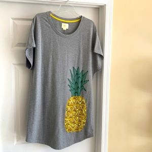 Maeve T-Shirt dress with sparkle appliqué